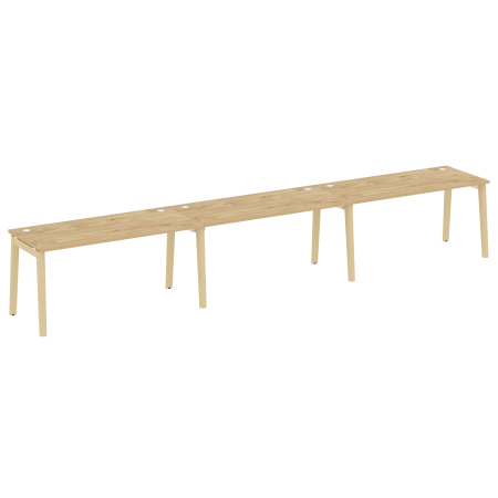 Рабочая станция на деревянных опорах Onix Wood OW.RS-3.4.8 4740x800x750