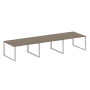 Переговорный стол 3 столешницы Metal System Style БО.ПРГ-3.3 4200x1235x750
