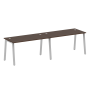 Рабочая станция на 2 рабочих места на А-образном м/к Metal System Style БА.СМ-2.3 2800x720x750