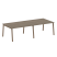 Стол для переговоров (2 столешницы) на А-образном м/к Metal System Style БА.ПРГ-2.3 2800x1235x750