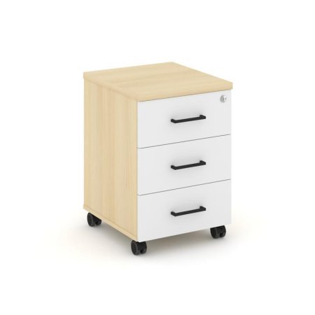 Тумба мобильная 3 ящика стандартные колеса SN.TM-002 (416х460х611)