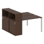 Рабочая станция с опорным шкафом-купе Metal System Style БП.РС-СШК-2.2 1610x1475x1098