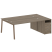 Рабочая станция с тумбой на А-образном м/к Metal System Style БА.РС-СТП-2.5 2212x1475x750