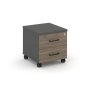 Тумба мобильная 2 ящика стандартные колеса SN.TM-001 (416х460х437)