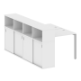 Рабочая станция с опорным шкафом-купе Metal System Style БП.РС-СШК-4.1 1410x2332x1098