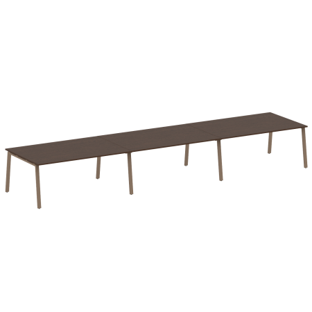 Стол для переговоров (3 столешницы) на А-образном м/к Metal System Style БА.ПРГ-3.5 5400x1235x750