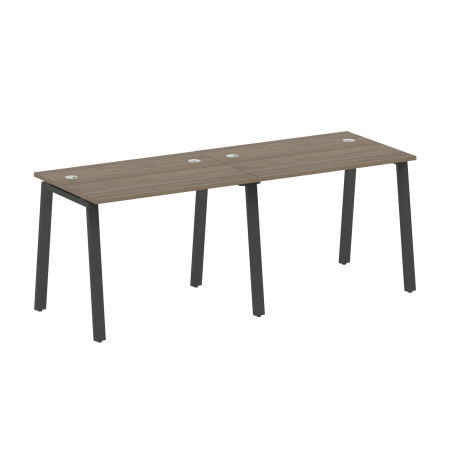 Рабочая станция на 2 рабочих места на А-образном м/к Metal System Style БА.СМ-2.1 2000x720x750
