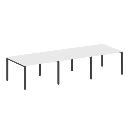 Переговорный стол 3 столешницы Metal System Style БП.ПРГ-3.2 3600x1235x750
