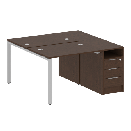Рабочая станция с опорной тумбой Metal System Style БП.РС-СТП-2.1 1412x1475x750