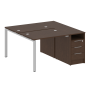 Рабочая станция с опорной тумбой Metal System Style БП.РС-СТП-2.1 1412x1475x750