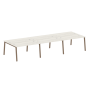 Рабочая станция на 6 рабочих места на А-образном м/к Metal System Style БА.СМ-6.3 4200x1475x750