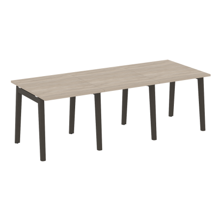 Стол переговорный на деревянных опорах Onix Wood OW.PRG-3.0 2340x980x750