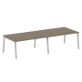 Стол для переговоров (2 столешницы) на А-образном м/к Metal System Style БА.ПРГ-2.4 3200x1235x750