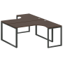 Рабочая станция криволинейная Metal System Style БО.РАС-СА-2.4 1600x2435x750