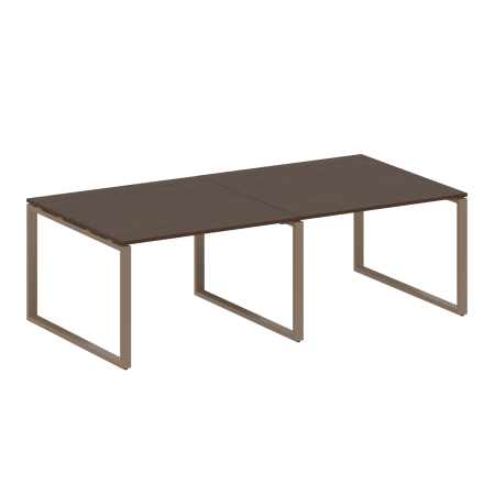 Переговорный стол 2 столешницы Metal System Style БО.ПРГ-2.2 2400x1235x750