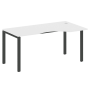 Стол криволинейный правый Metal System Style БП.СА-1 Пр 1600x900x750