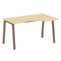Стол криволинейный правый Metal System Style БА.СА-2 Пр 1400x900x750