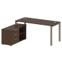 Рабочая станция с опорной тумбой левая Metal System Style БП.РС-СТС-2.4 Л 1700x1520x750