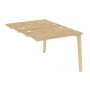Стол-приставка двойной на деревянных опорах Onix Wood OW.D.SPR-1.7 980x1475x750