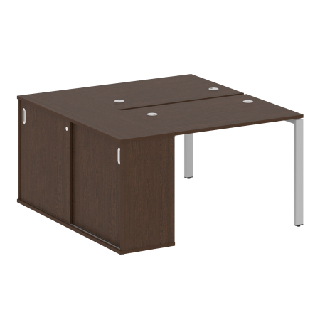 Рабочая станция с опорным шкафом-купе Metal System Style БП.РС-СШК-1.1 1410x1475x750
