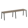 Рабочая станция на 2 рабочих места на А-образном м/к Metal System Style БА.СМ-2.3 2800x720x750