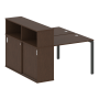 Рабочая станция с опорным шкафом-купе Metal System Style БП.РС-СШК-2.1 1410x1475x1098