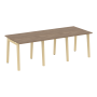 Стол переговорный на деревянных опорах Onix Wood OW.PRG-3.0 2340x980x750