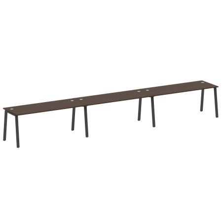 Рабочая станция на 3 рабочих места на А-образном м/к Metal System Style БА.СМ-3.5 5400x720x750