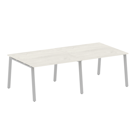 Стол для переговоров (2 столешницы) на А-образном м/к Metal System Style БА.ПРГ-2.2 2400x1235x750