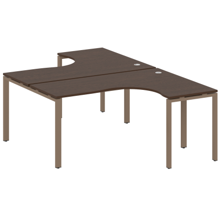 Рабочая станция криволинейная Metal System Style БП.РАС-СА-2.4 1600x2435x750