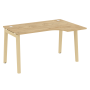 Стол эргономичный правый на деревянных опорах Onix Wood OW.SA-2R 1380x980x750