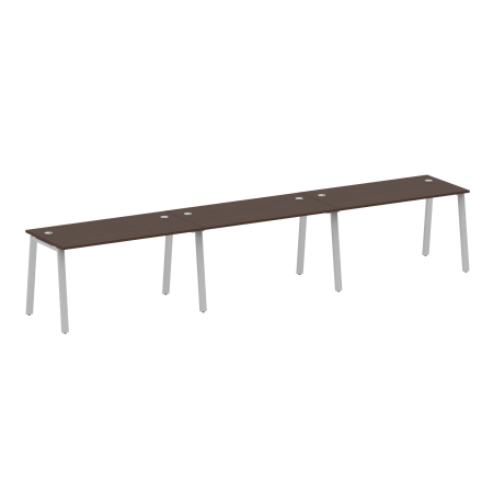 Рабочая станция на 3 рабочих места на А-образном м/к Metal System Style БА.СМ-3.3 4200x720x750