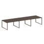 Переговорный стол 3 столешницы Metal System Style БО.ПРГ-3.3 4200x1235x750