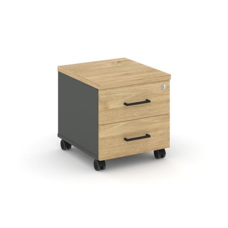 Тумба мобильная 2 ящика стандартные колеса SN.TM-001 (416х460х437)