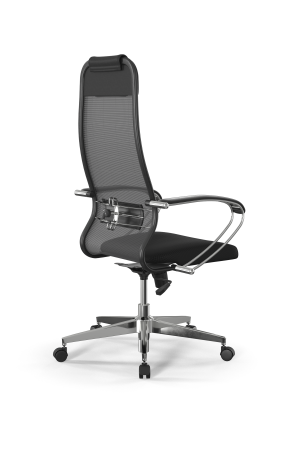 Кресло для руководителя Метта Sit 10 B1-111K - X2+UMF(X1) /Ub00/Wh00/K1cL(M09.B22.G18.W02) (Темно-серый | Черный)
