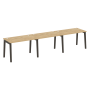 Рабочая станция на деревянных опорах Onix Wood OW.RS-3.2.7 3540x720x750