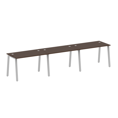 Рабочая станция на 3 рабочих места на А-образном м/к Metal System Style БА.СМ-3.2 3600x720x750
