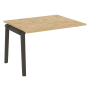 Проходной наборный элемент переговорного стола на деревянных опорах Onix Wood OW.NPRG-2 1180x980x750