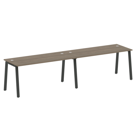 Рабочая станция на 2 рабочих места на А-образном м/к Metal System Style БА.СМ-2.4 3200x720x750