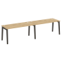 Рабочая станция на деревянных опорах Onix Wood OW.RS-2.4.7 3160x720x750