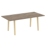 Стол переговорный на деревянных опорах Onix Wood Direct OW.PRG-19 1980x980x750