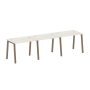 Рабочая станция на 3 рабочих места на А-образном м/к Metal System Style БА.СМ-3.1 3000x720x750