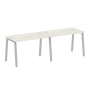 Рабочая станция на 2 рабочих места на А-образном м/к Metal System Style БА.СМ-2.2 2400x720x750