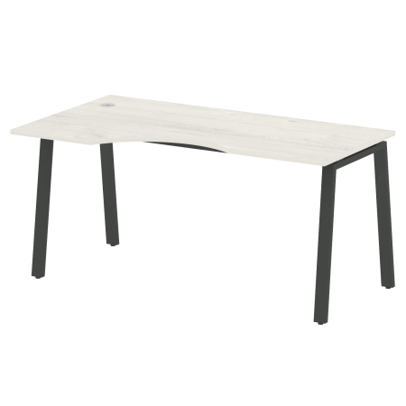 Стол криволинейный левый Metal System Style БА.СА-1 Л 1600x900x750
