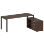 Рабочая станция с опорной тумбой правая Metal System Style БП.РС-СТС-2.5 Пр 1900x1520x750