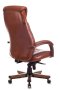 Кресло руководителя T-9924WALNUT светло-коричневый Leather EiCHel кожа крестов. металл/дерево