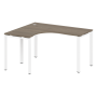 Стол криволинейный левый Metal System Style БП.СА-3 Л 1400x1200x750