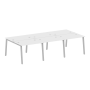 Рабочая станция на 6 рабочих места на А-образном м/к Metal System Style БА.СМ-6.1 3000x1475x750