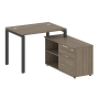 Рабочая станция с опорной тумбой правая Metal System Style БП.РС-СТС-2.1 Пр 1100x1520x750