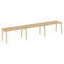 Рабочая станция на деревянных опорах Onix Wood OW.RS-3.3.7 4140x720x750